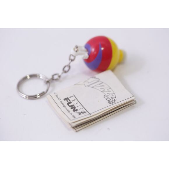 Wizzzer, Keychain, Basic Fun, Spinning Top, Vintage, Accessory, ~ 251016-WH 1378 - Picture 2 of 2